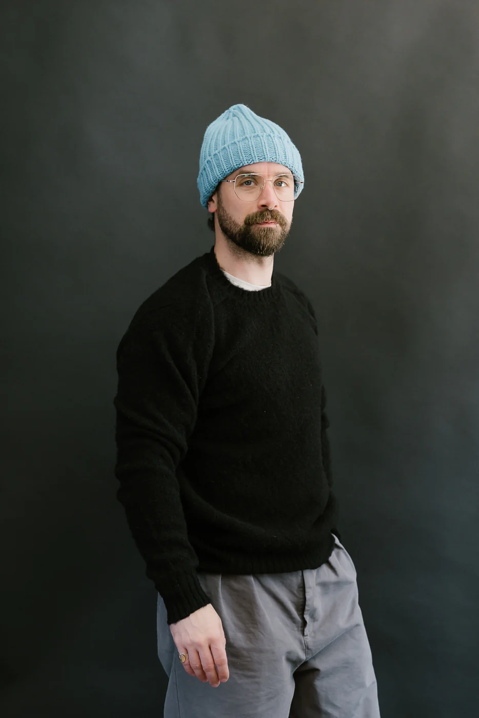 Shaggy Bear Pullover - Black - Image 9