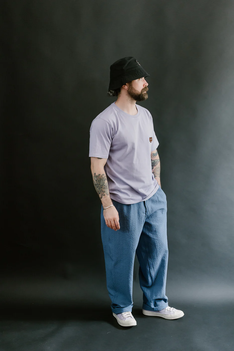 Shaggy Bear T-Shirt - Violet Dreams - Image 7