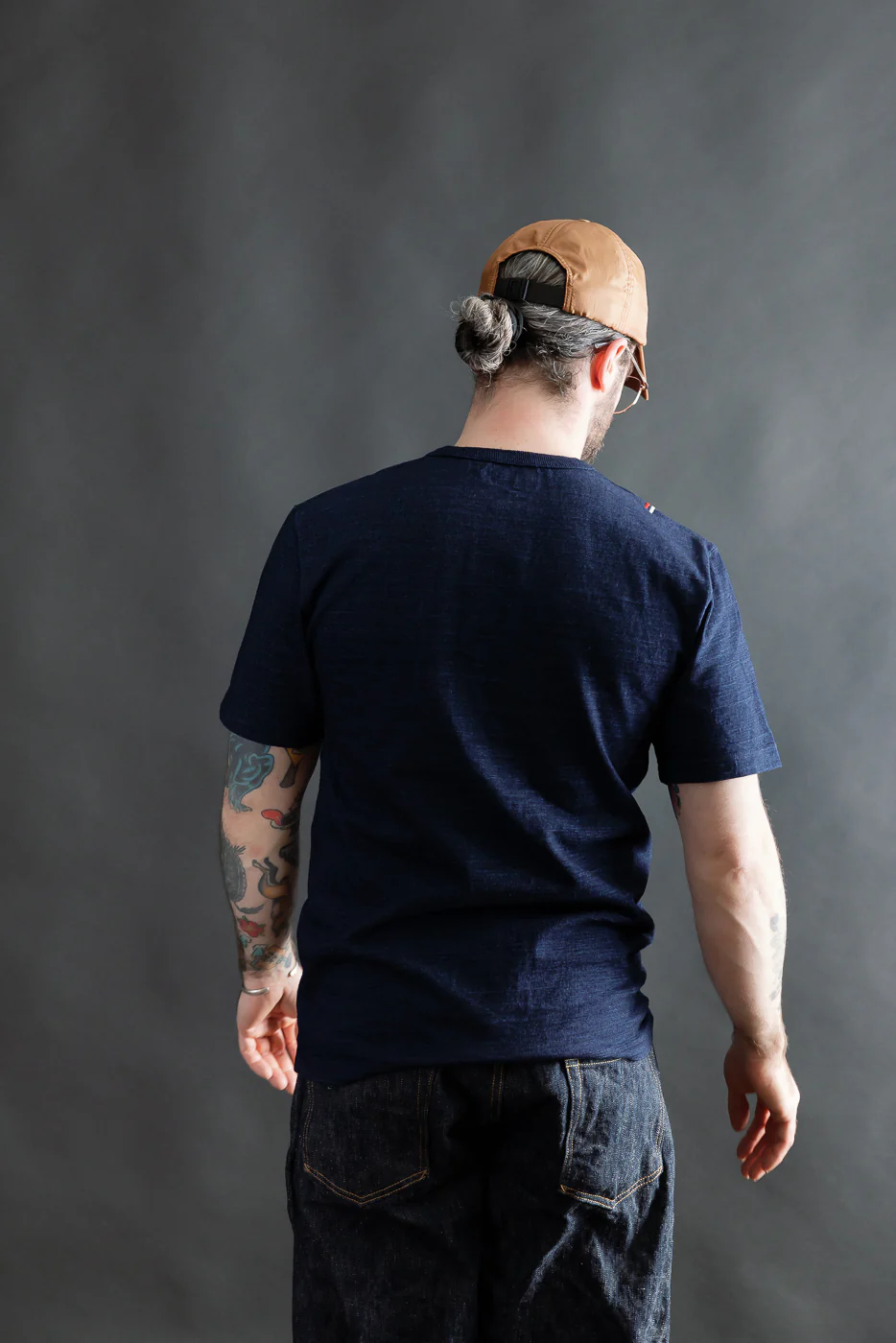 Shinkai Heavy Henley T-Shirt - Indigo - Image 12