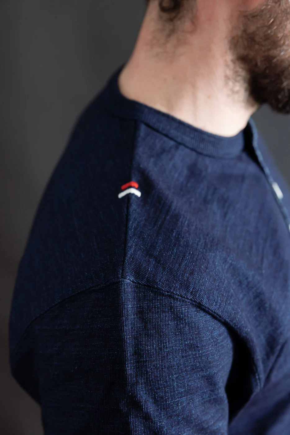 Shinkai Heavy Henley T-Shirt - Indigo - Image 19