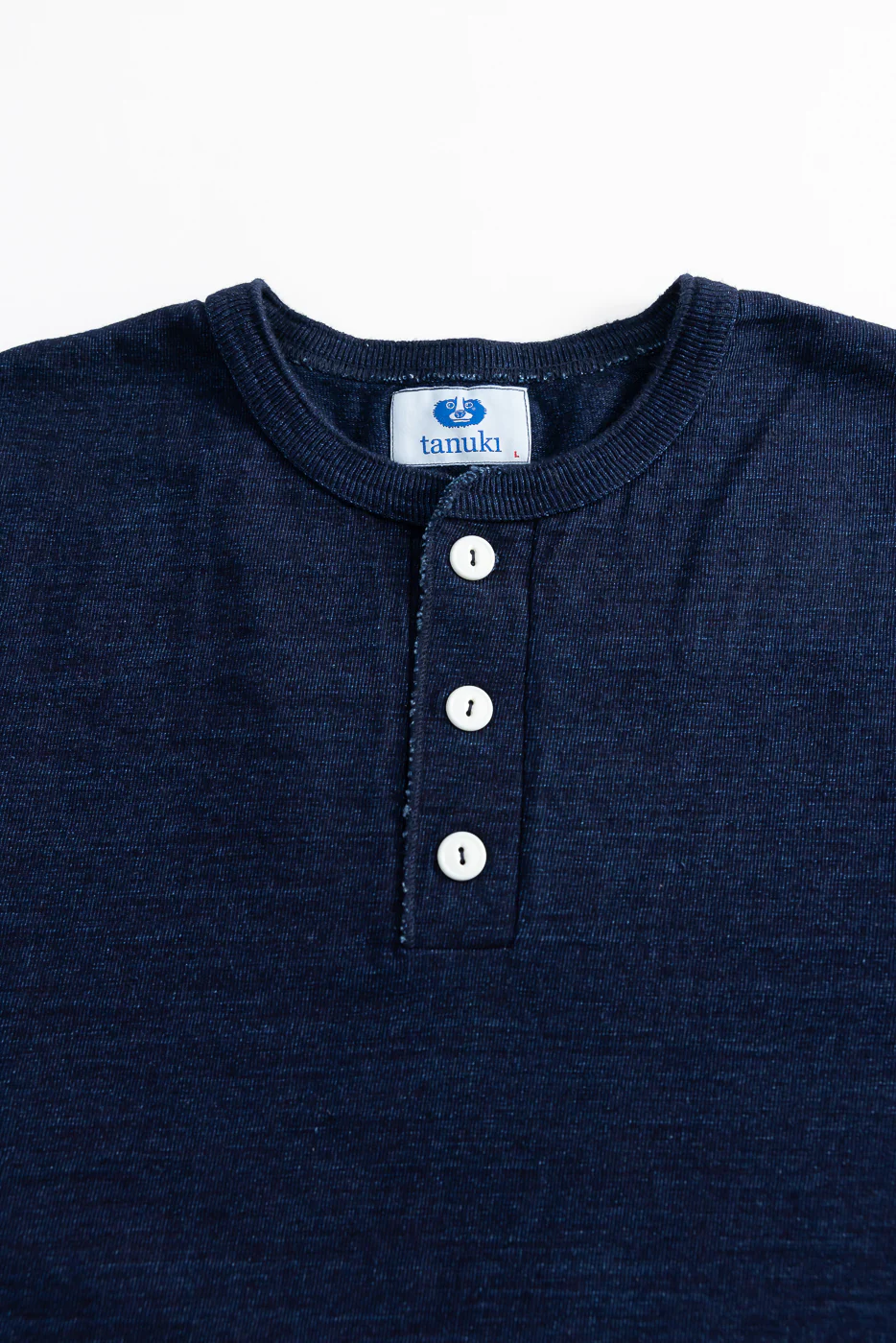 Shinkai Heavy Henley T-Shirt - Indigo - Image 2