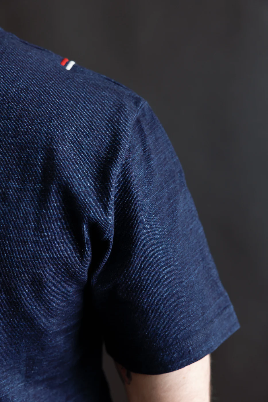 Shinkai Heavy Henley T-Shirt - Indigo - Image 21