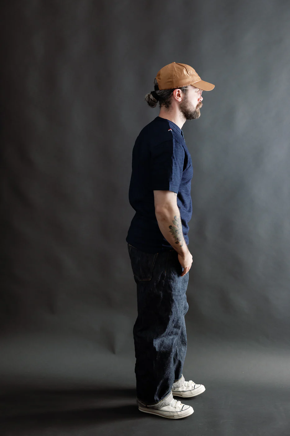 Shinkai Heavy Henley T-Shirt - Indigo - Image 7