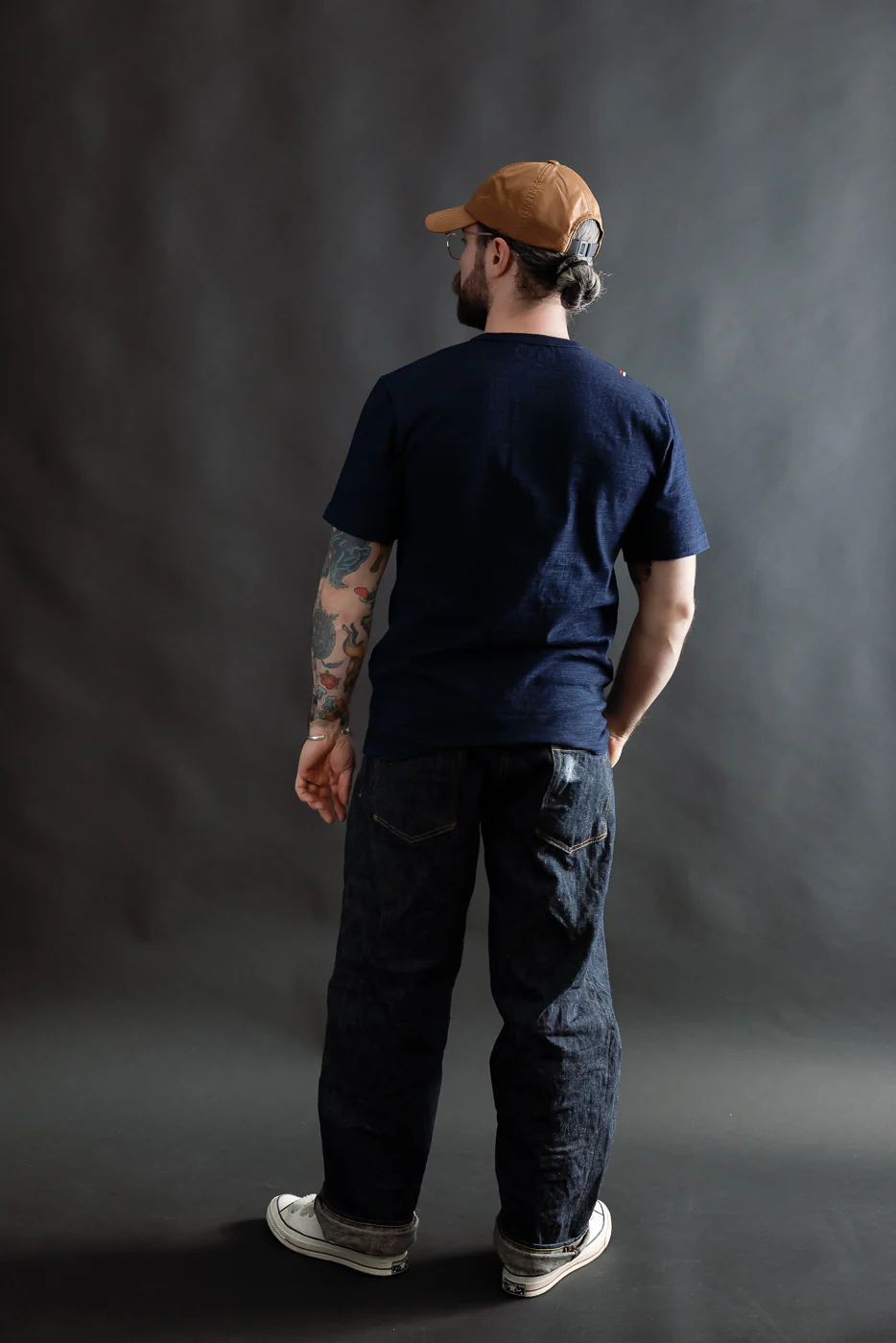 Shinkai Heavy Henley T-Shirt - Indigo - Image 8