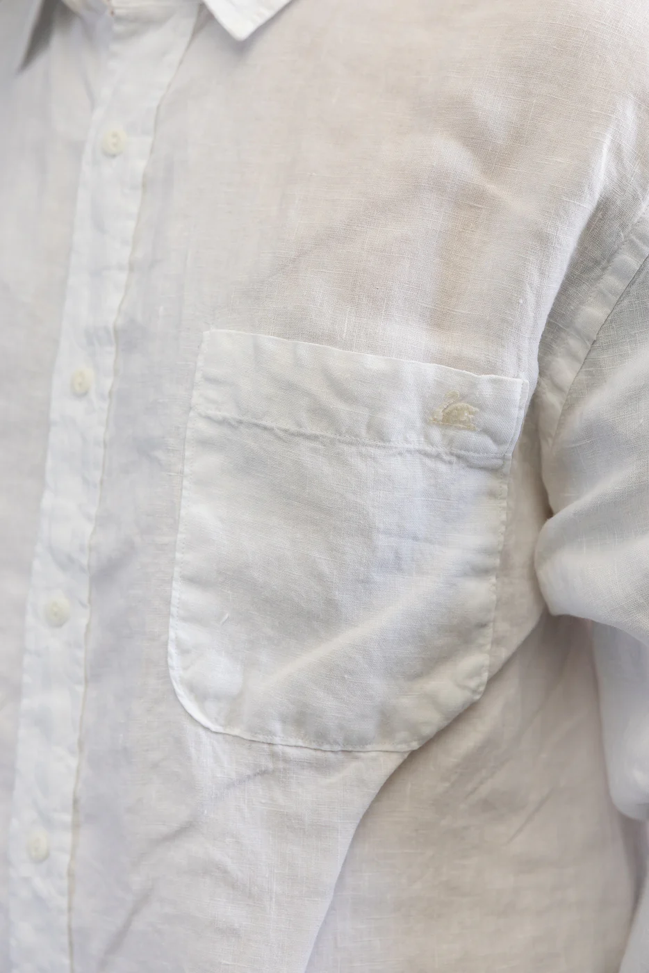 SHIRT20LI.01 - Organic Linen Long Sleeve Shirt - White - Image 17