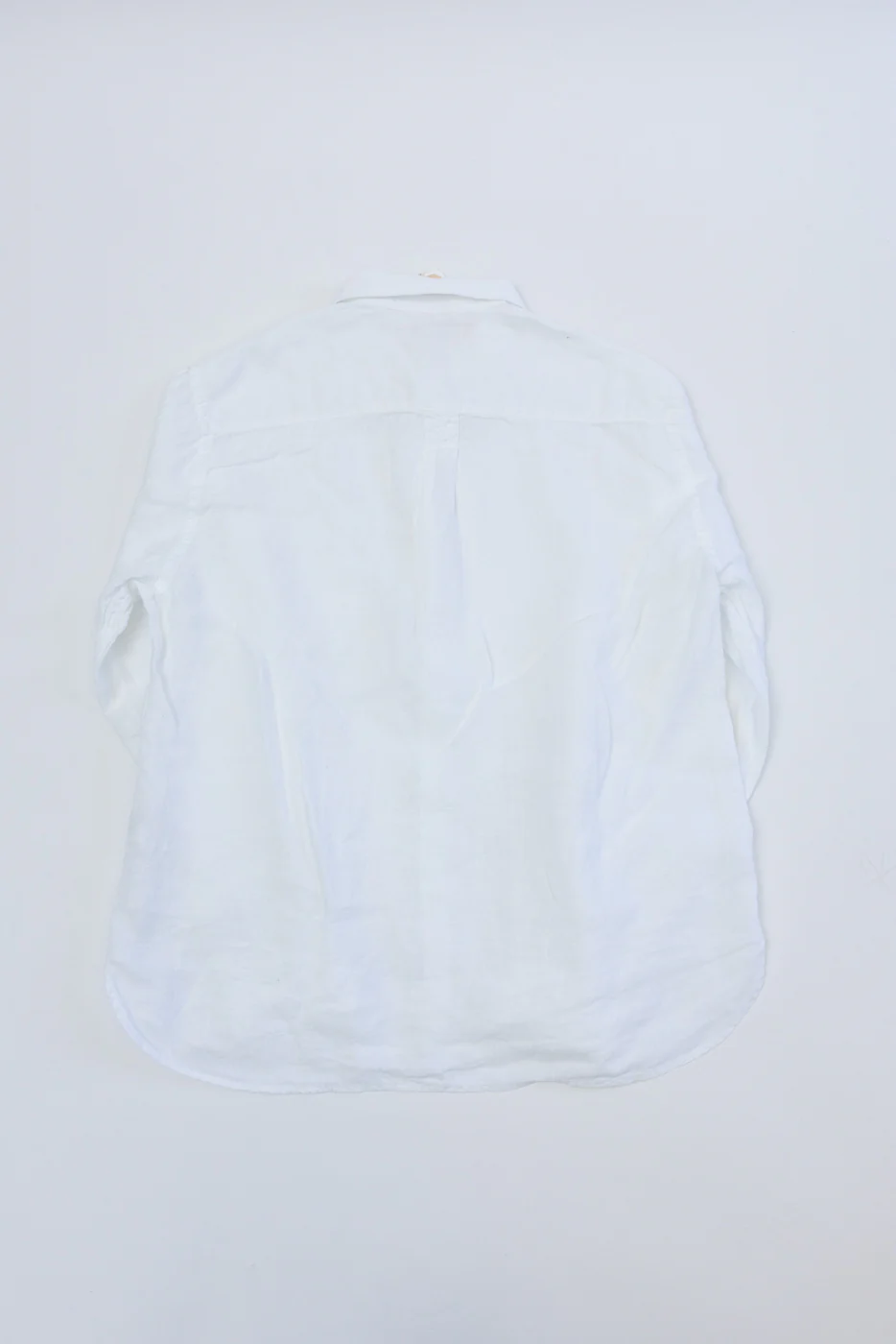 SHIRT20LI.01 - Organic Linen Long Sleeve Shirt - White - Image 5