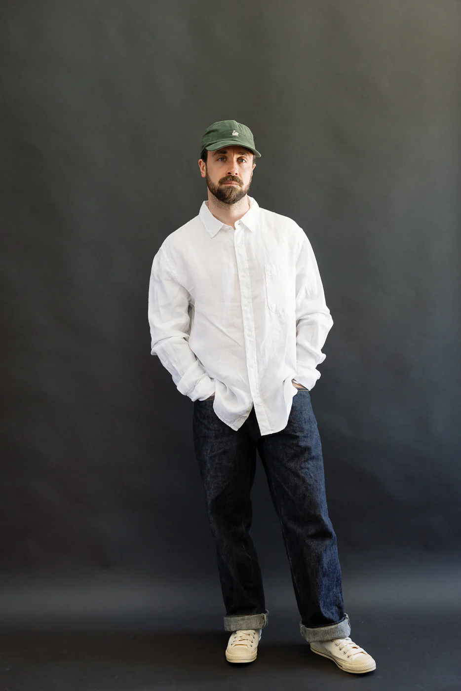 SHIRT20LI.01 - Organic Linen Long Sleeve Shirt - White - Image 6