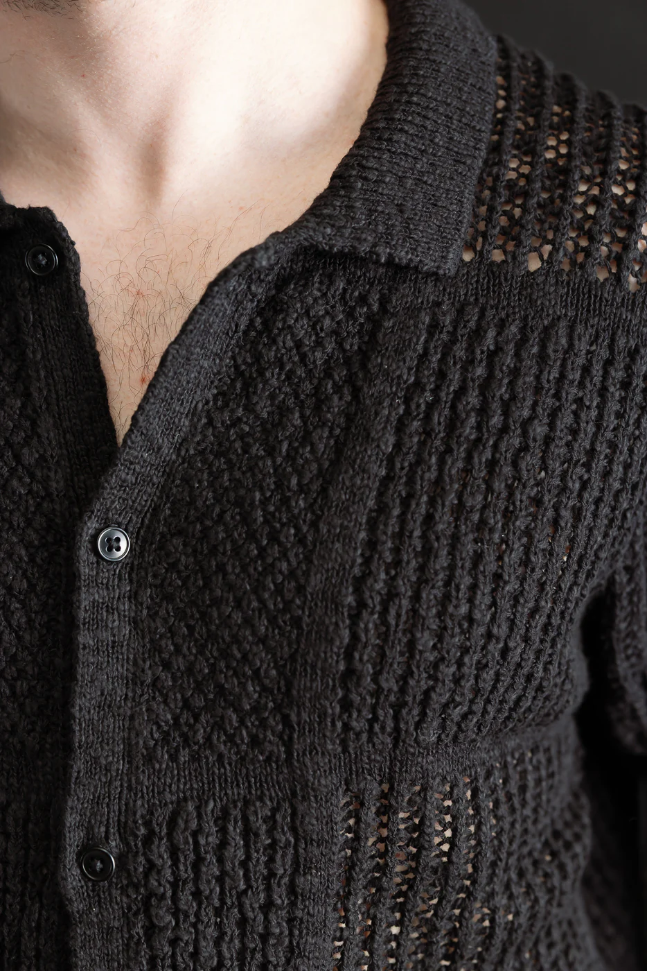 Short Sleeve Knit Shirt - Black De Stijl - Image 17