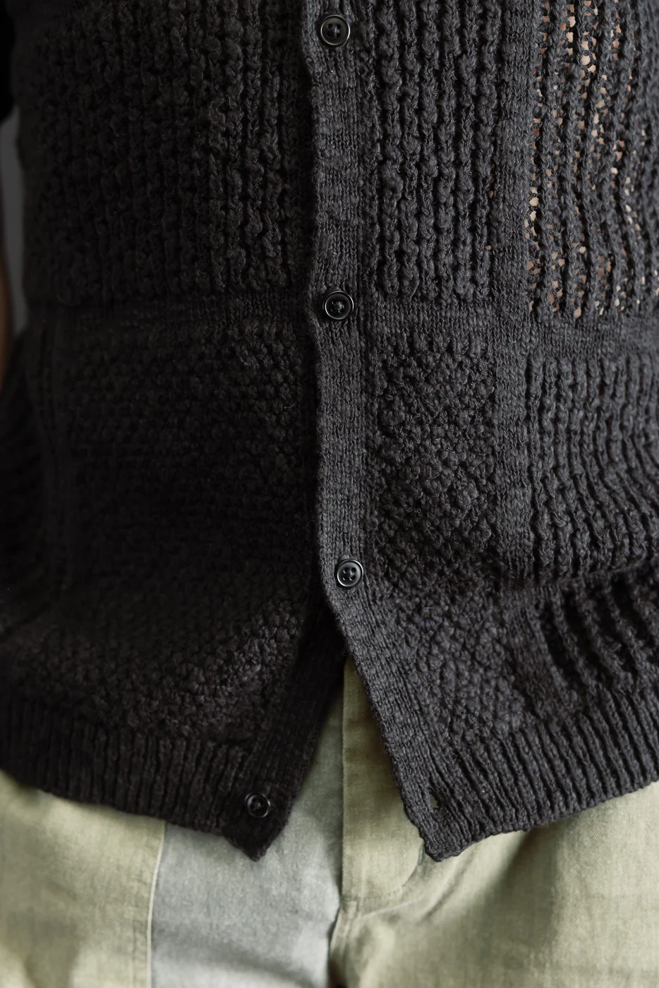 Short Sleeve Knit Shirt - Black De Stijl - Image 20