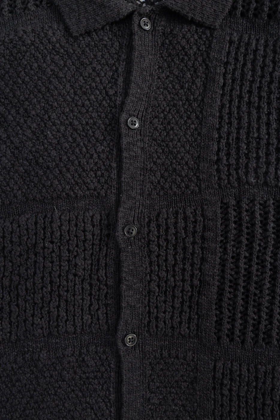 Short Sleeve Knit Shirt - Black De Stijl - Image 3