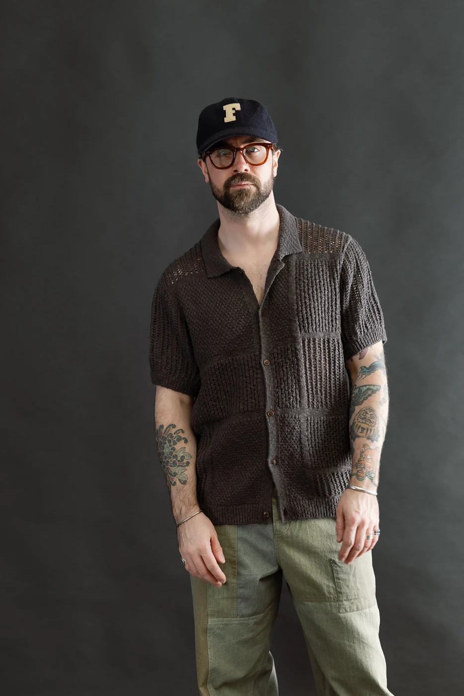 Short Sleeve Knit Shirt - Umber De Stijl - Image 9