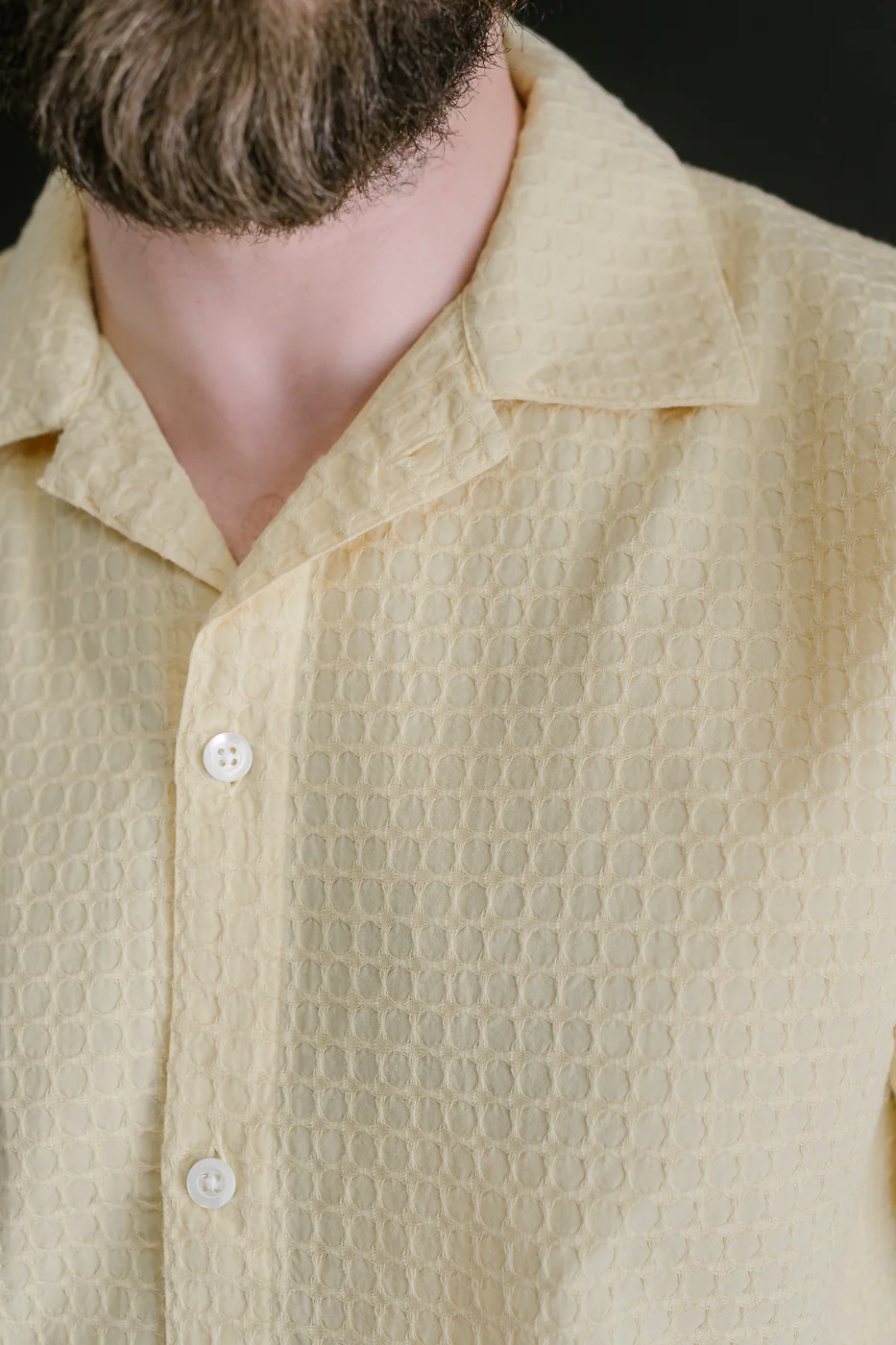 Short Sleeve Resort Shirt Geo Weave - Sunflower - Image 16