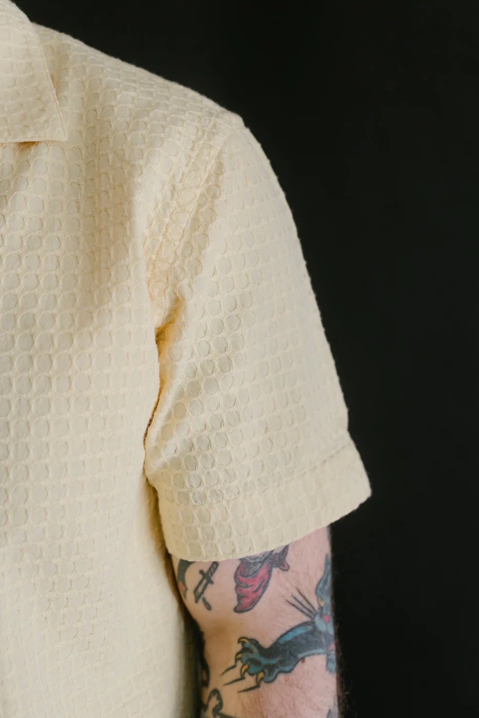 Short Sleeve Resort Shirt Geo Weave - Sunflower - Image 17