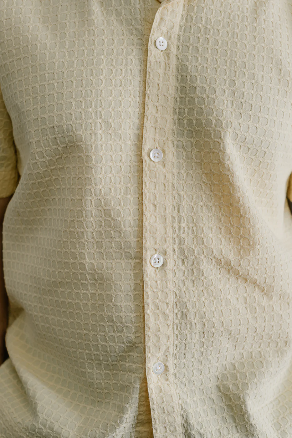 Short Sleeve Resort Shirt Geo Weave - Sunflower - Image 19