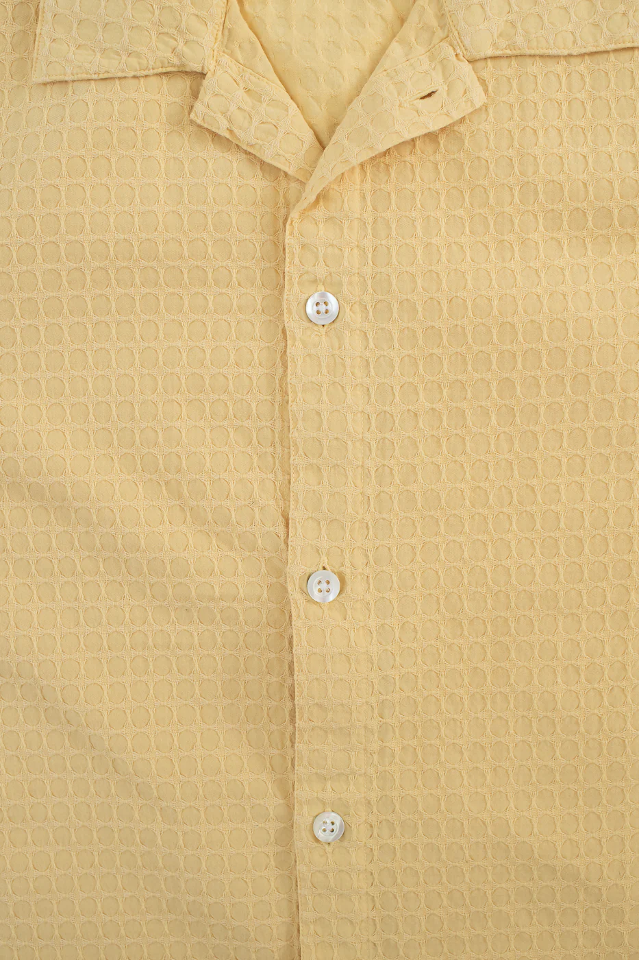Short Sleeve Resort Shirt Geo Weave - Sunflower - Image 3