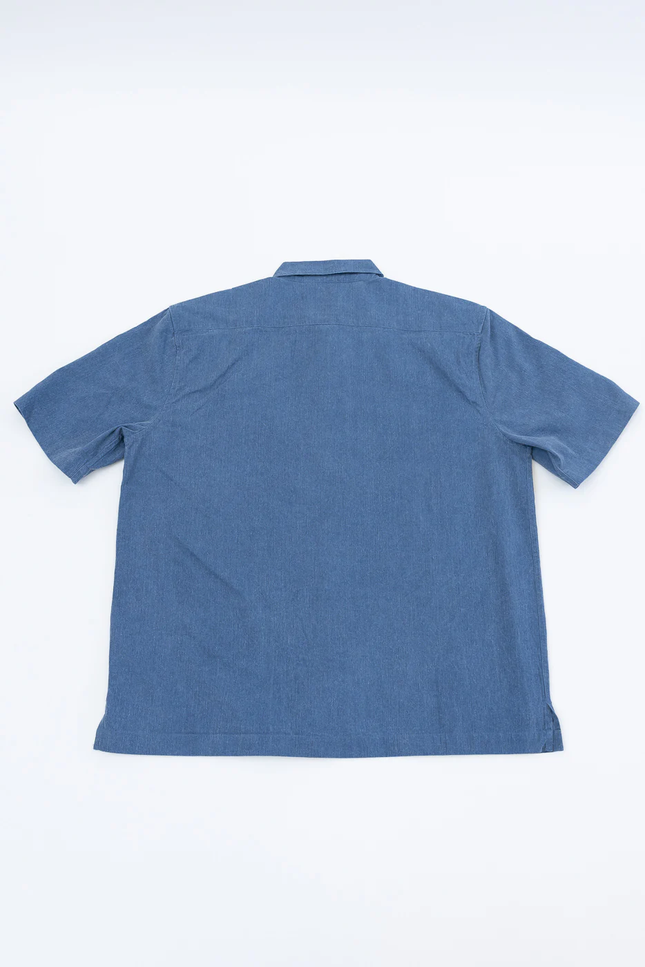 Short Sleeve Work Shirt - Blue Pigment Dye - Image 5