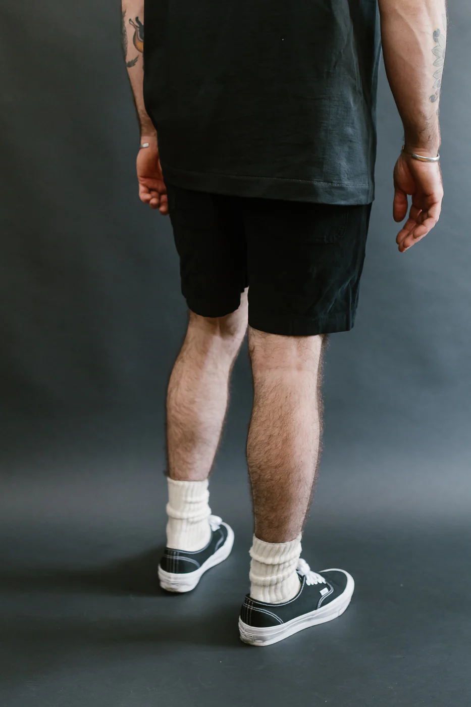 SHORTS02LC.99 - Organic Cotton Corduroy 5" Shorts - Deep Black - Image 11