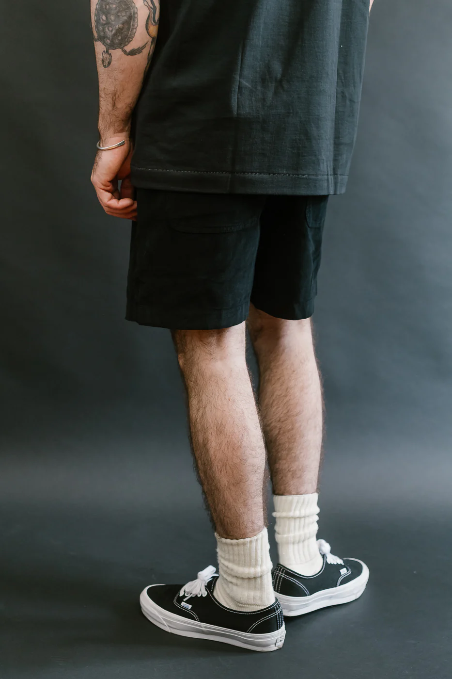 SHORTS02LC.99 - Organic Cotton Corduroy 5" Shorts - Deep Black - Image 12