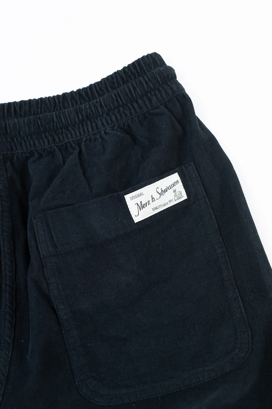 SHORTS02LC.99 - Organic Cotton Corduroy 5" Shorts - Deep Black - Image 2