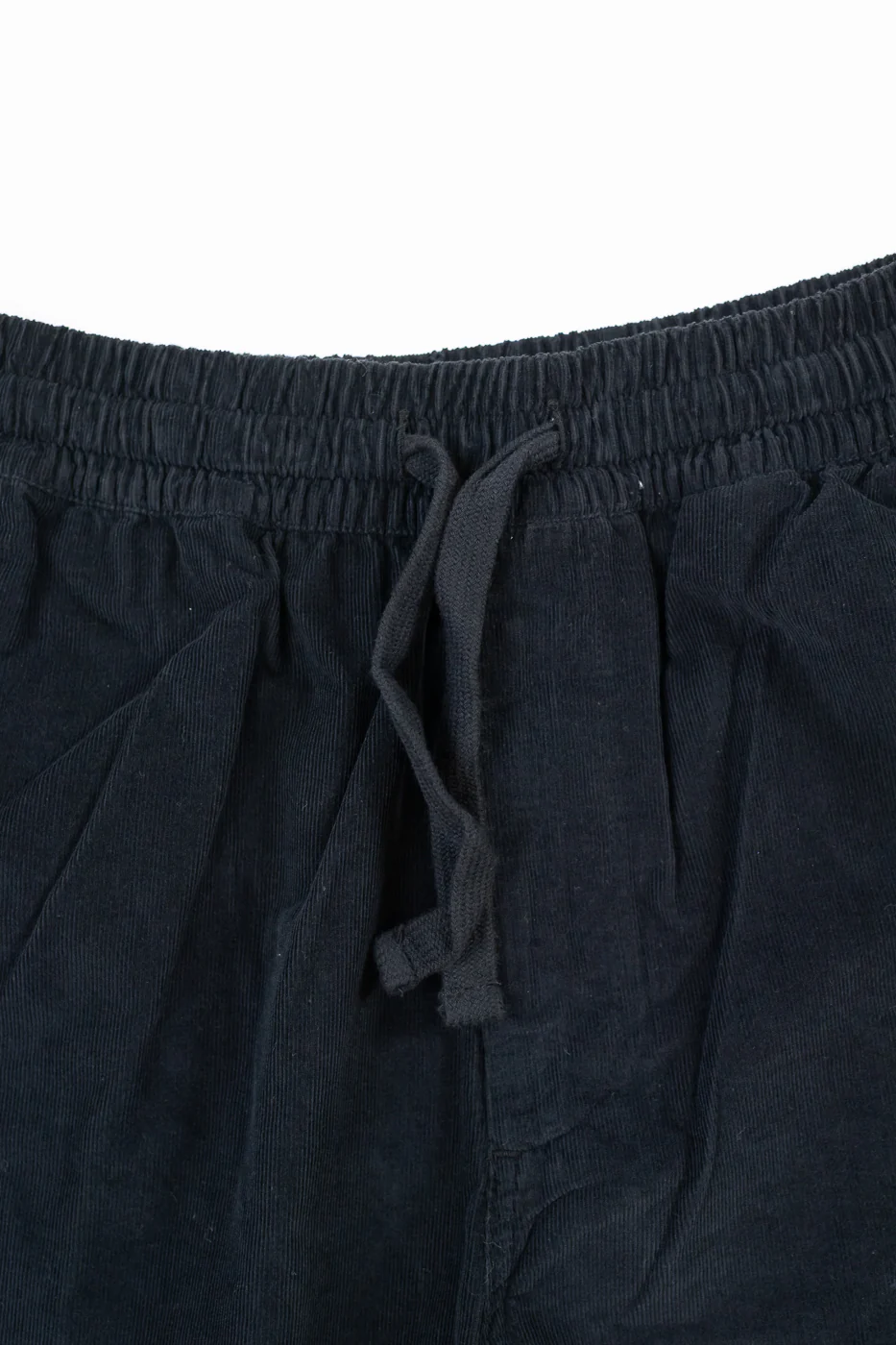 SHORTS02LC.99 - Organic Cotton Corduroy 5" Shorts - Deep Black - Image 3