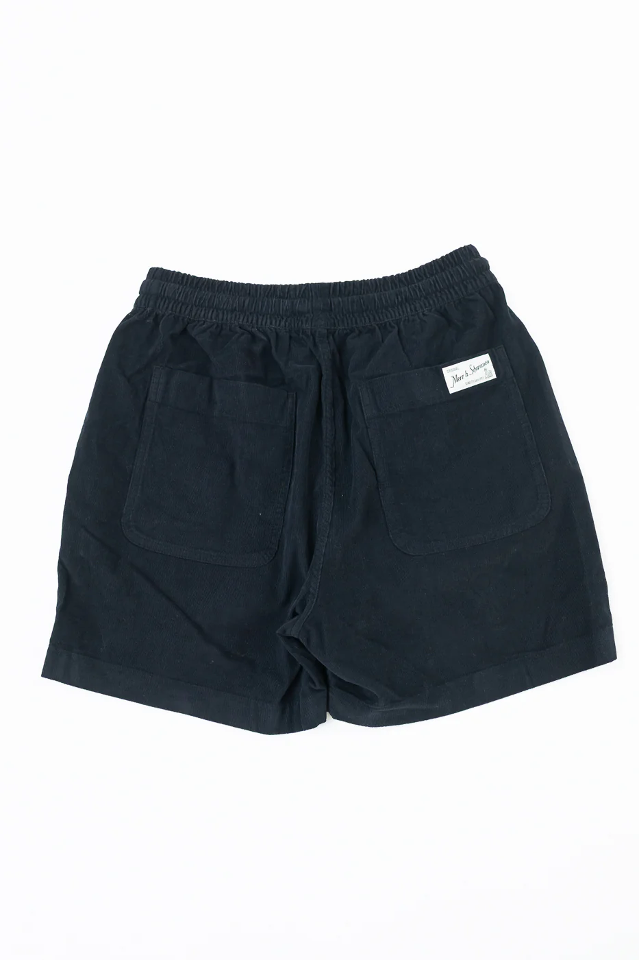 SHORTS02LC.99 - Organic Cotton Corduroy 5" Shorts - Deep Black - Image 5