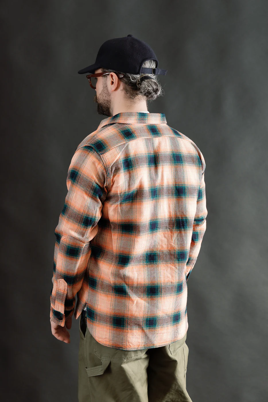 SIN25-01W - Heavy Indigo Flannel - Pink - Image 12
