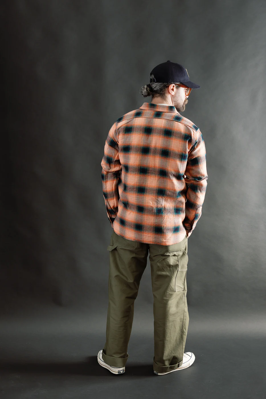 SIN25-01W - Heavy Indigo Flannel - Pink - Image 8