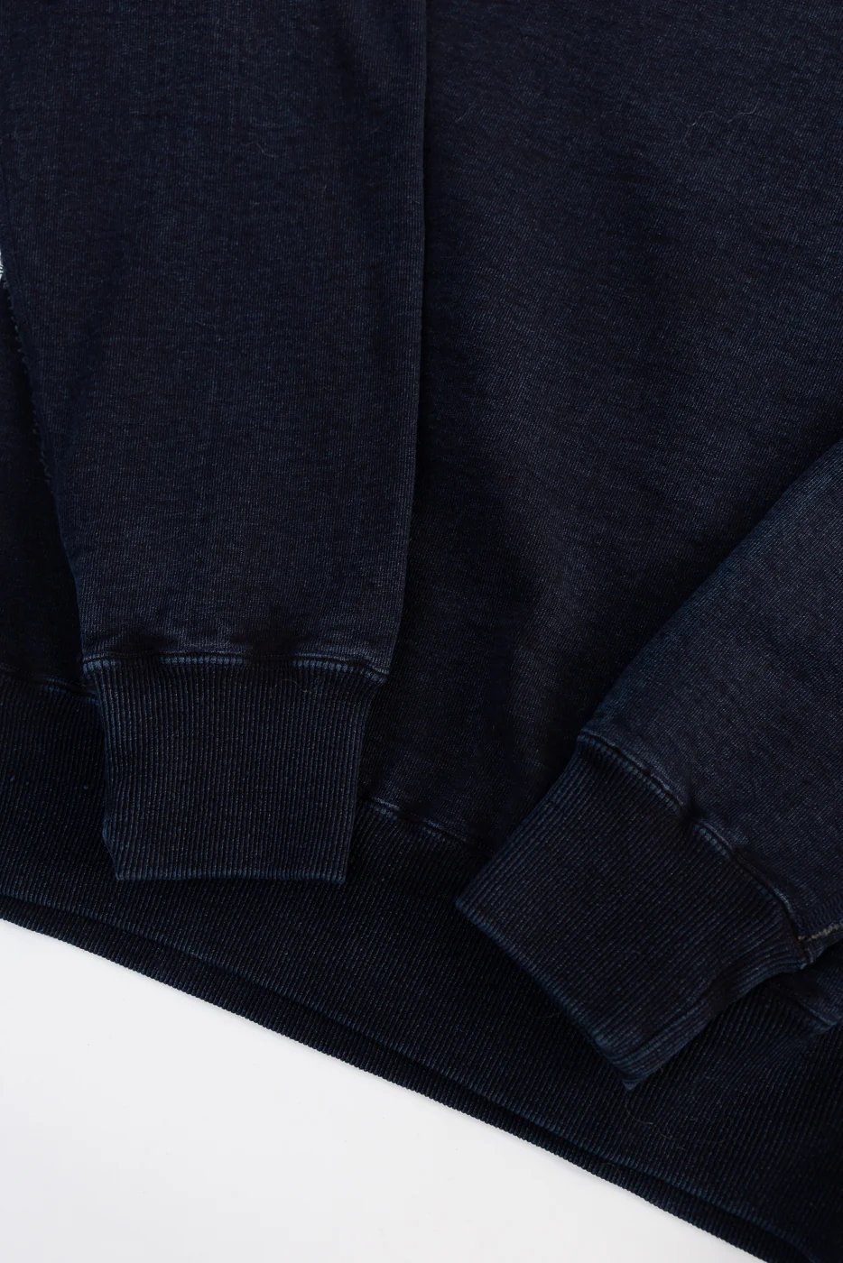 SIS25-101 - Overdyed Sweatshirt - Kakishibu Indigo - Image 3