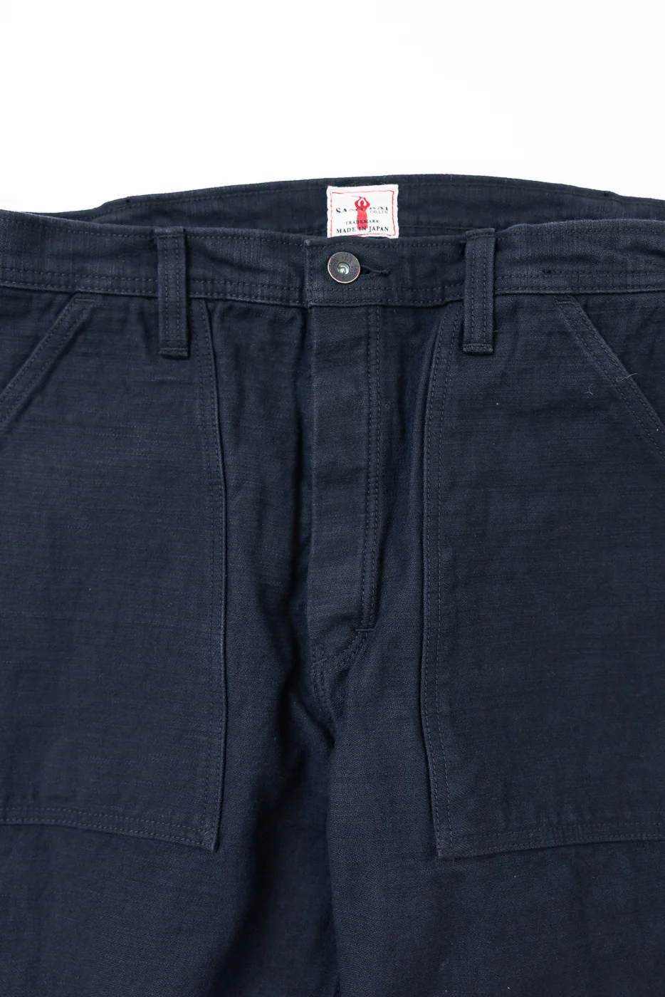 SJ52BK - Back Satin Selvedge Baker Pants - Black - Image 3