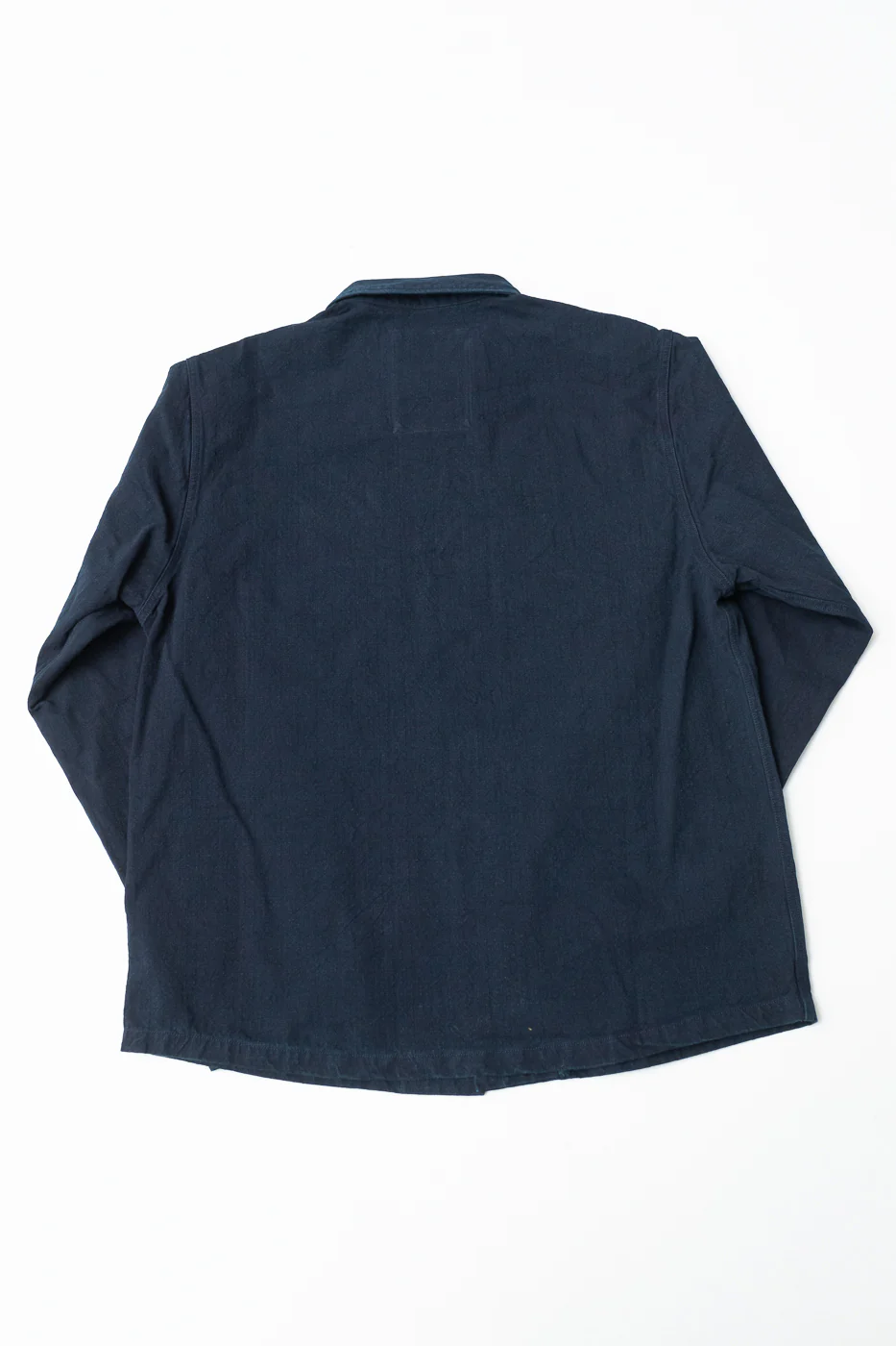 SJAS24-ARW - Cotton Ripstop "Kokiran" Military Shirt - Natural Indigo x Indigo - Image 5
