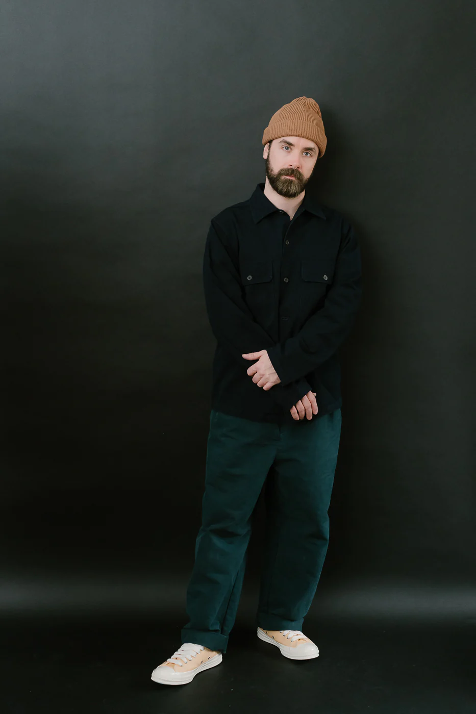 SJAS24-ARW - Cotton Ripstop "Kokiran" Military Shirt - Natural Indigo x Indigo - Image 6