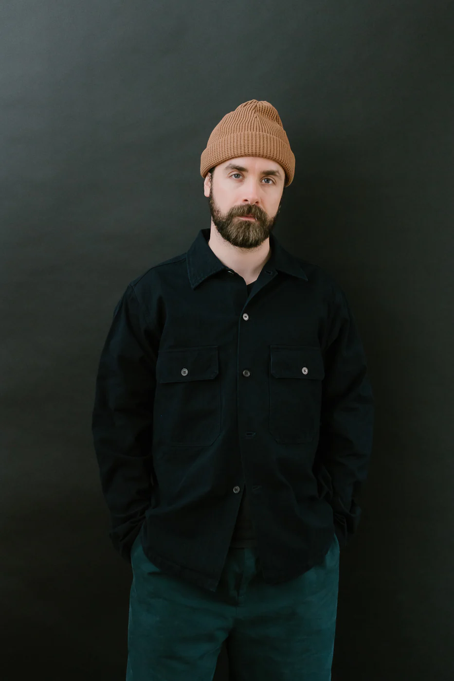 SJAS24-ARW - Cotton Ripstop "Kokiran" Military Shirt - Natural Indigo x Indigo - Image 9