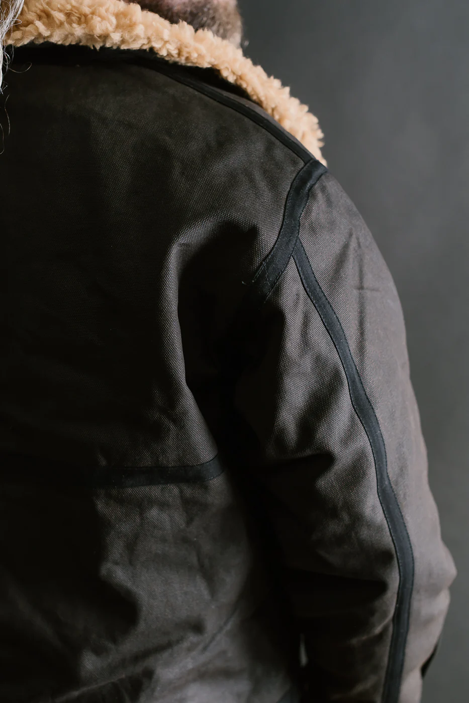 SJBJ24 - Waxed Heavy Duck B-3 Bomber Jacket - Black - Image 21