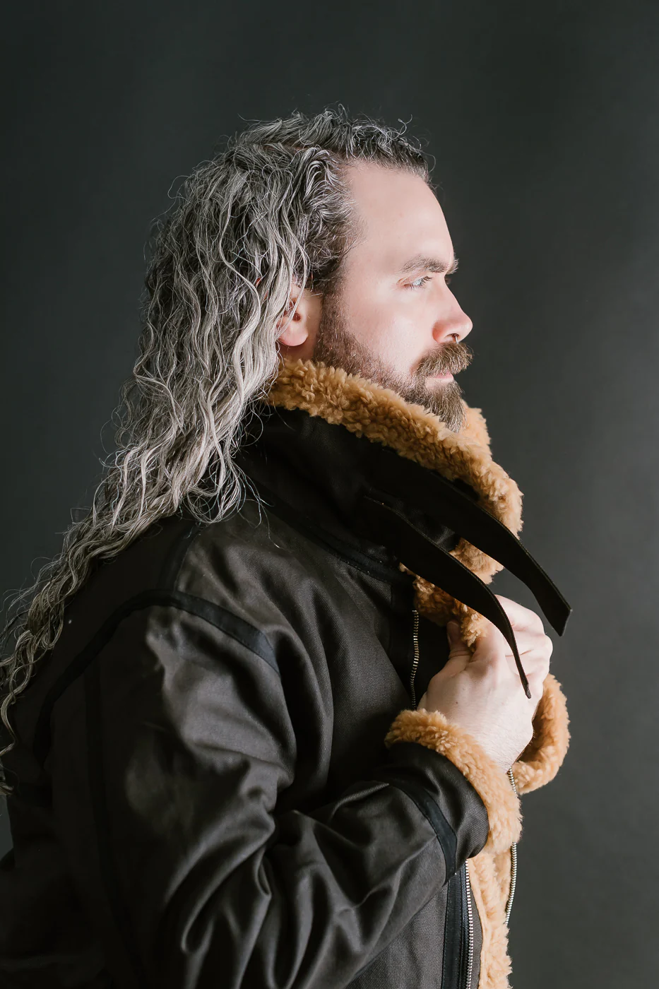SJBJ24 - Waxed Heavy Duck B-3 Bomber Jacket - Black - Image 23