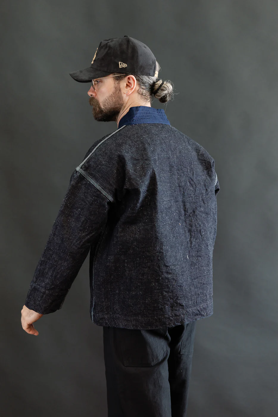 SJDH25-H - 17oz Zero Plus Denim - Happi Coat - Image 10
