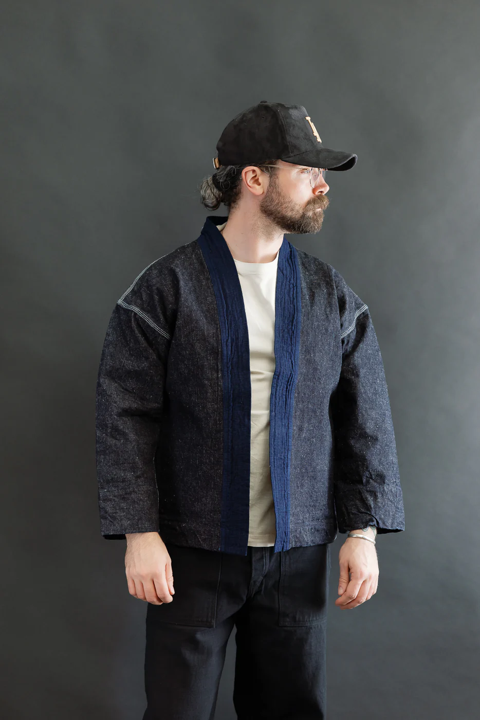 SJDH25-H - 17oz Zero Plus Denim - Happi Coat - Image 14