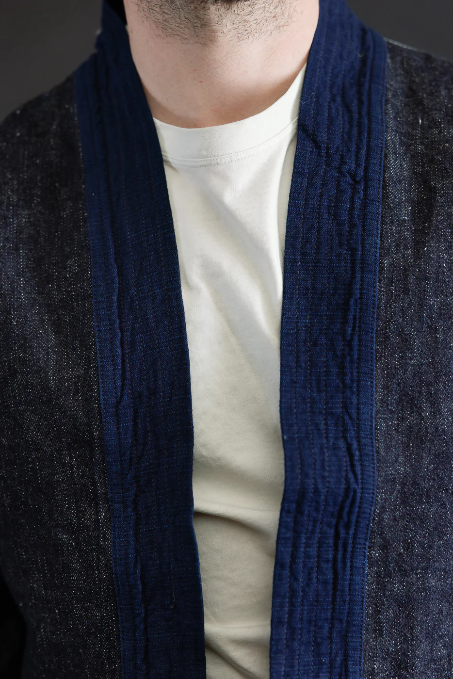 SJDH25-H - 17oz Zero Plus Denim - Happi Coat - Image 16