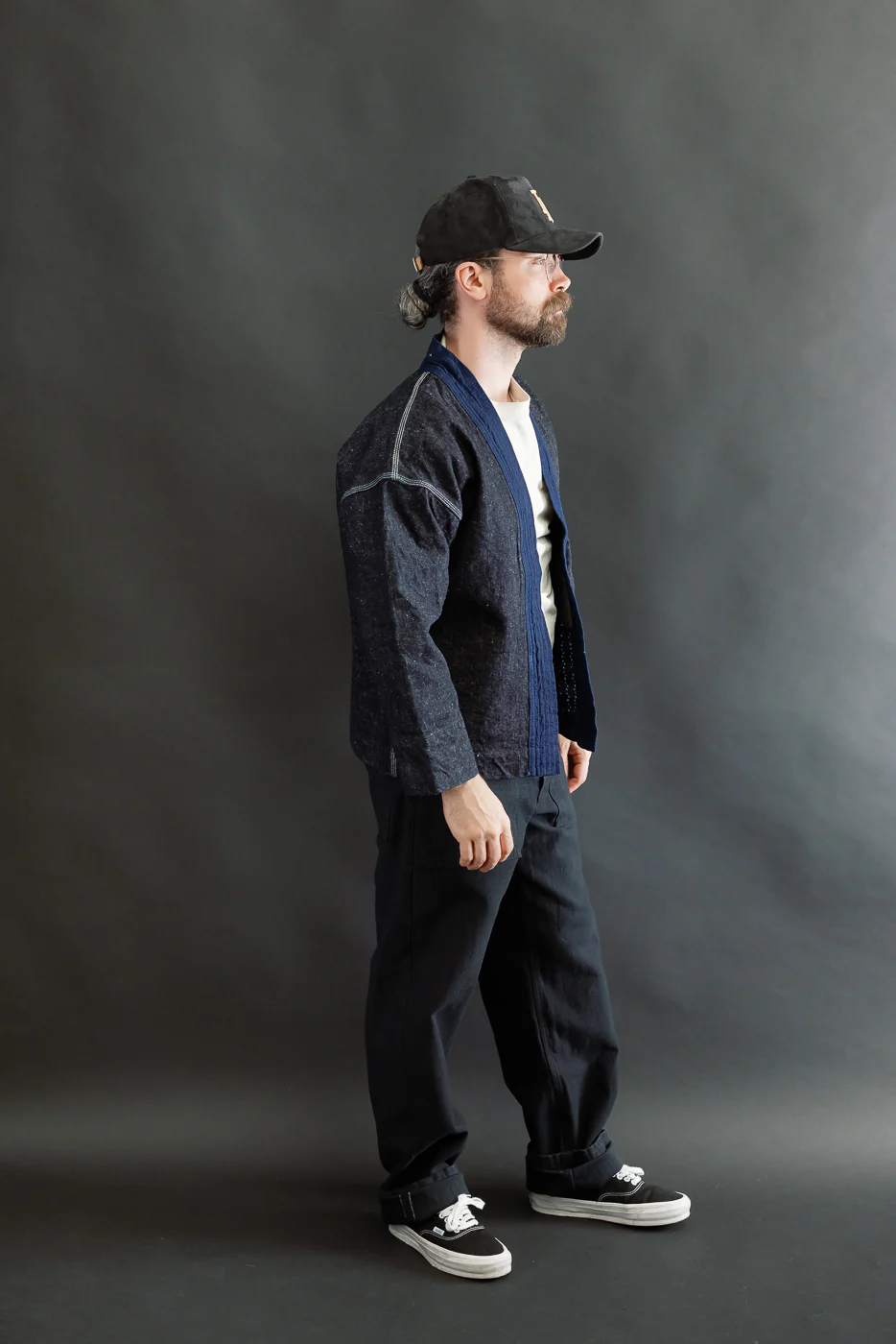 SJDH25-H - 17oz Zero Plus Denim - Happi Coat - Image 6