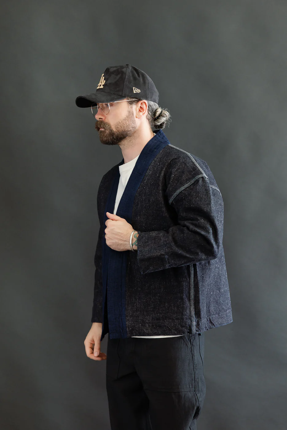 SJDH25-H - 17oz Zero Plus Denim - Happi Coat - Image 9