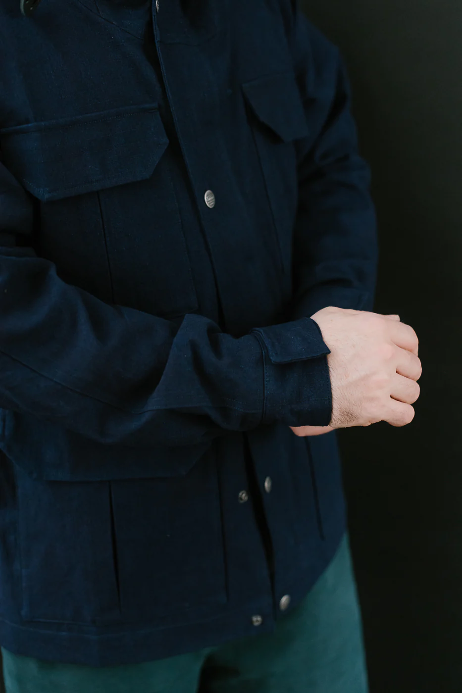 SJMPK24-AI - Ripstop Mountain Parka - Hank Dyed Indigo - Image 17