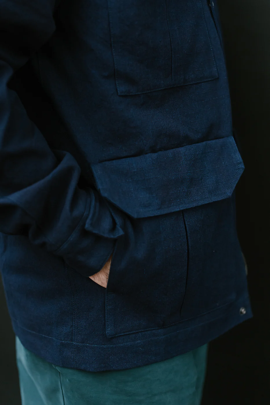 SJMPK24-AI - Ripstop Mountain Parka - Hank Dyed Indigo - Image 19