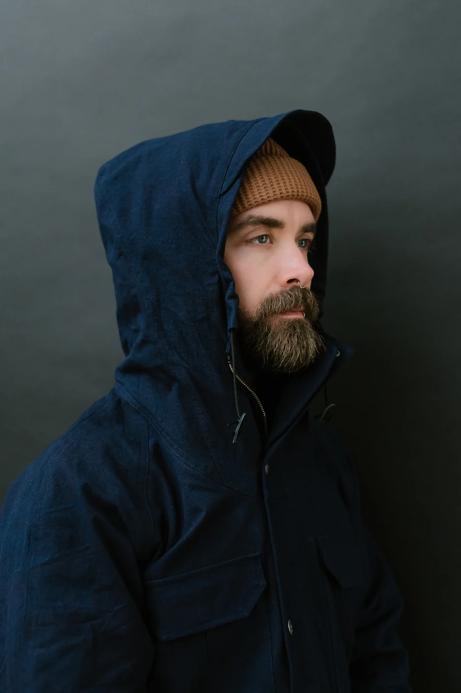 SJMPK24-AI - Ripstop Mountain Parka - Hank Dyed Indigo - Image 24