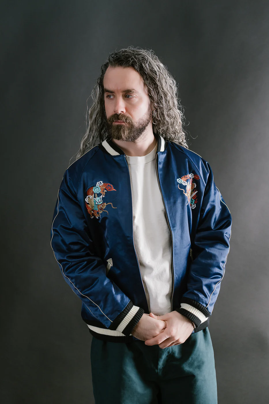 SJSKJ24 - Dyed Sukajan Jacket - Indigo - Image 11