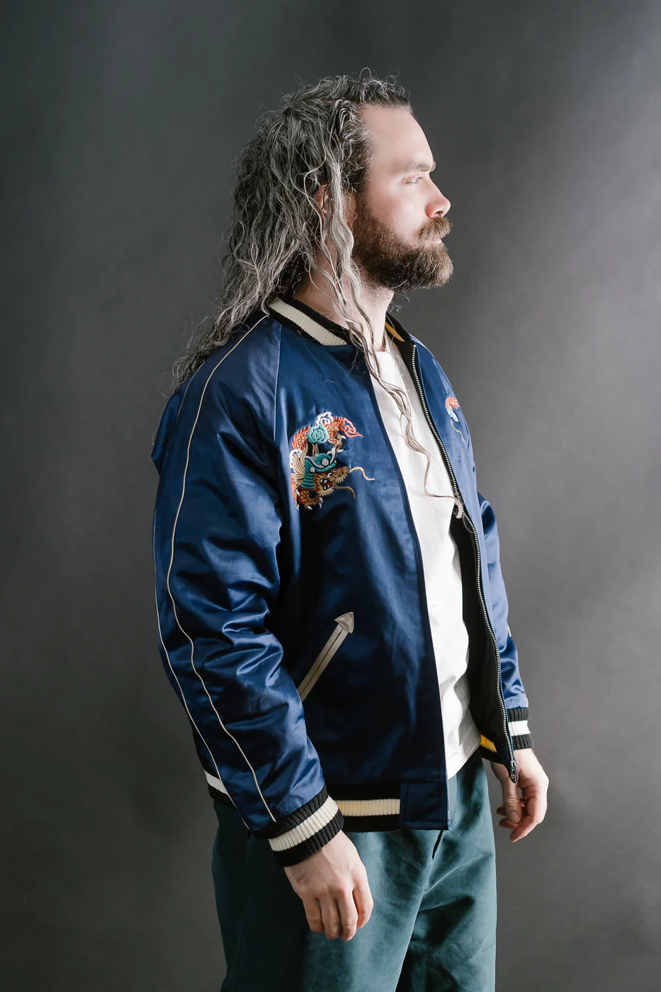 SJSKJ24 - Dyed Sukajan Jacket - Indigo - Image 12