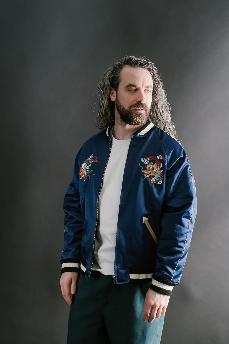SJSKJ24 - Dyed Sukajan Jacket - Indigo - Image 15