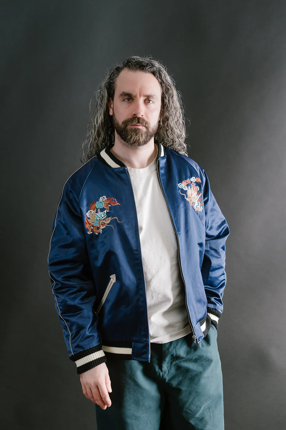 SJSKJ24 - Dyed Sukajan Jacket - Indigo - Image 16