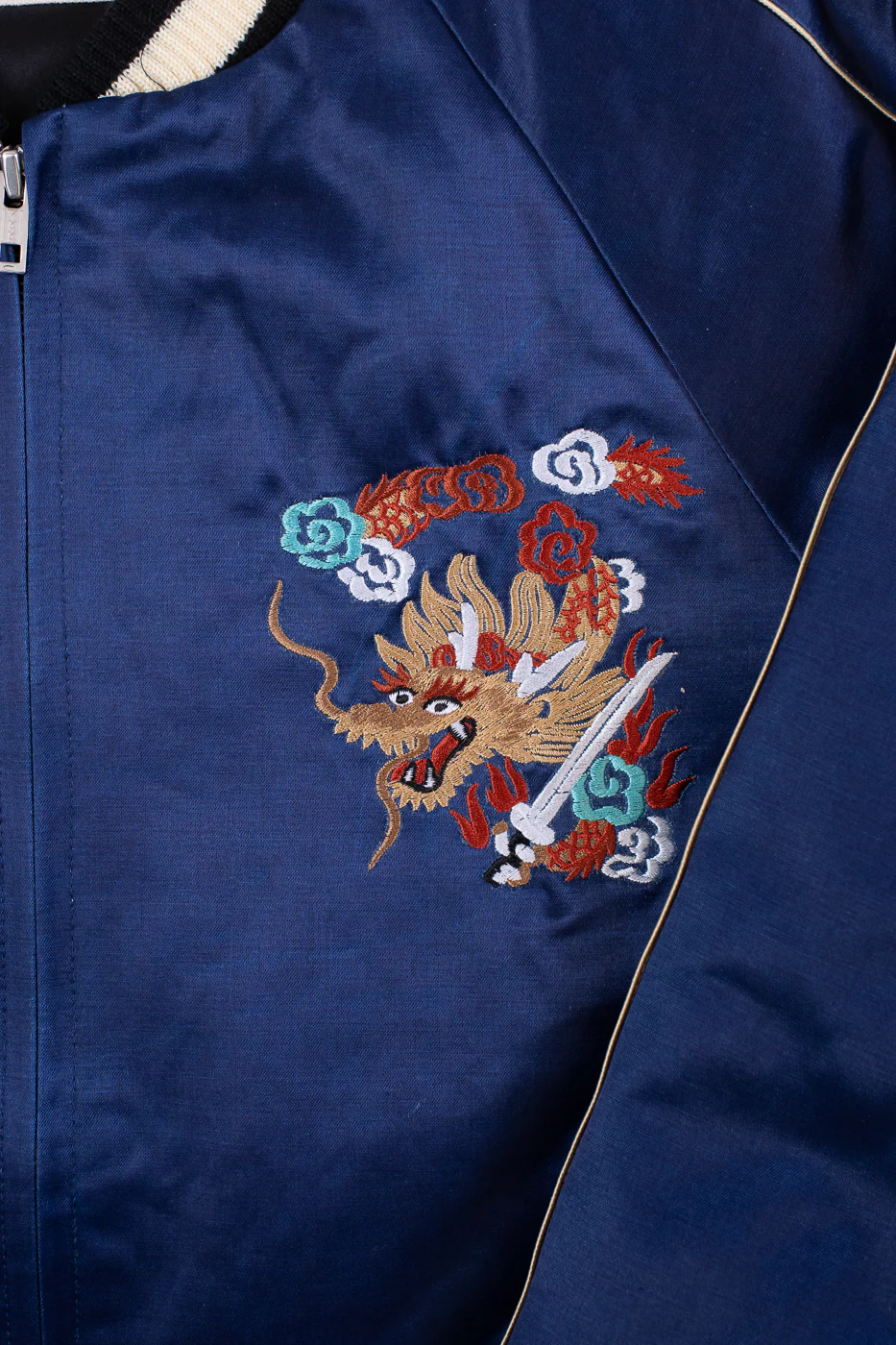 SJSKJ24 - Dyed Sukajan Jacket - Indigo - Image 3