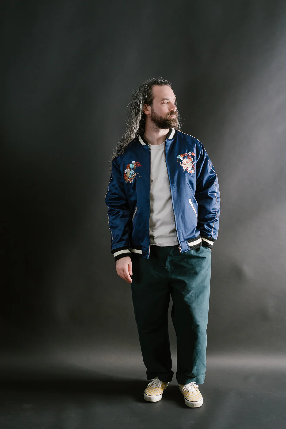 SJSKJ24 - Dyed Sukajan Jacket - Indigo - Image 8