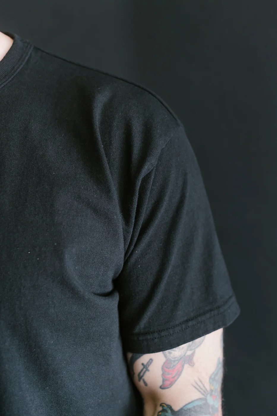 SJST-ML - Heavyweight Plain T-Shirt  - Black - Image 15