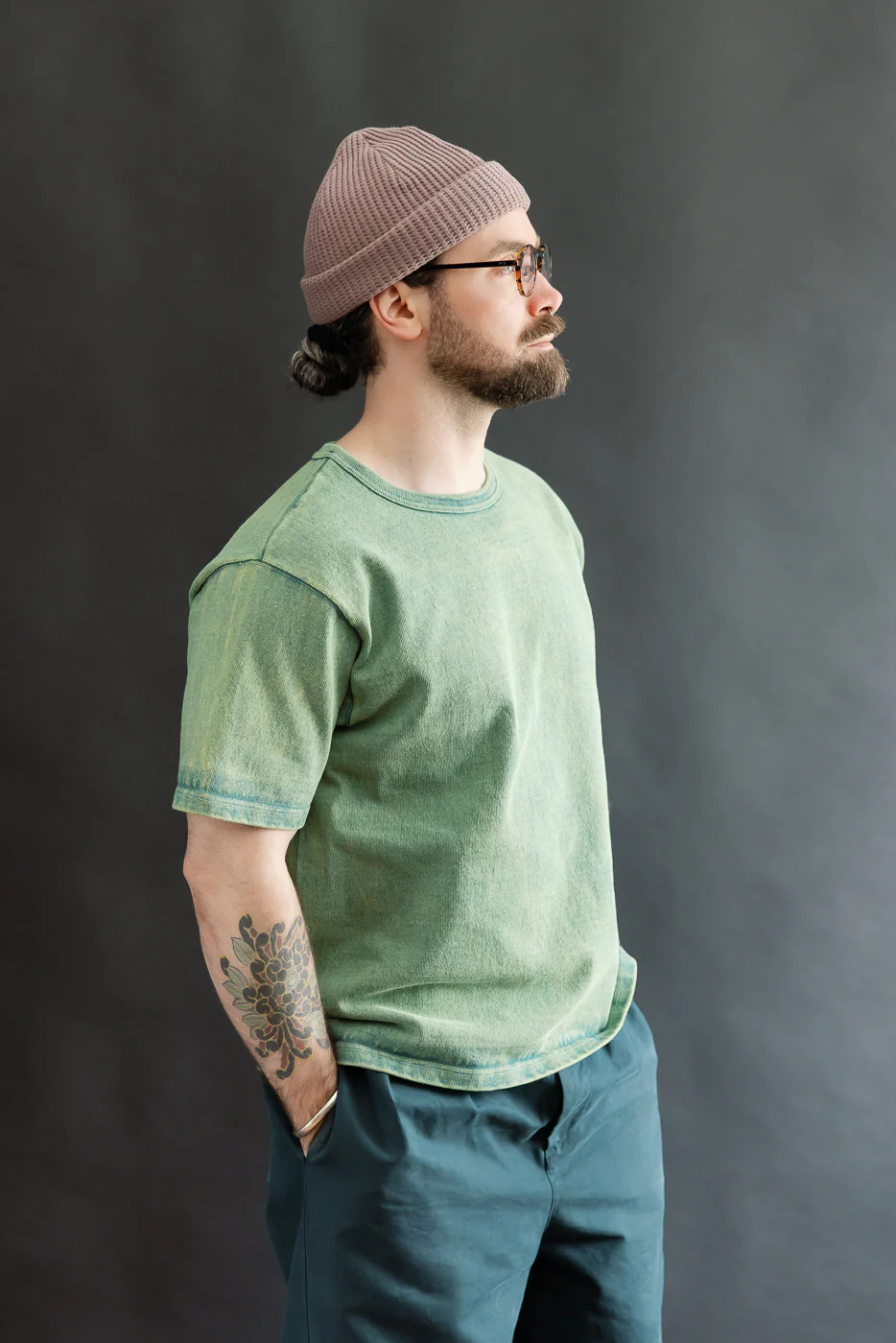 SJST-TW01 - 10/2 Extra Heavy T-Shirt - Green - Image 11